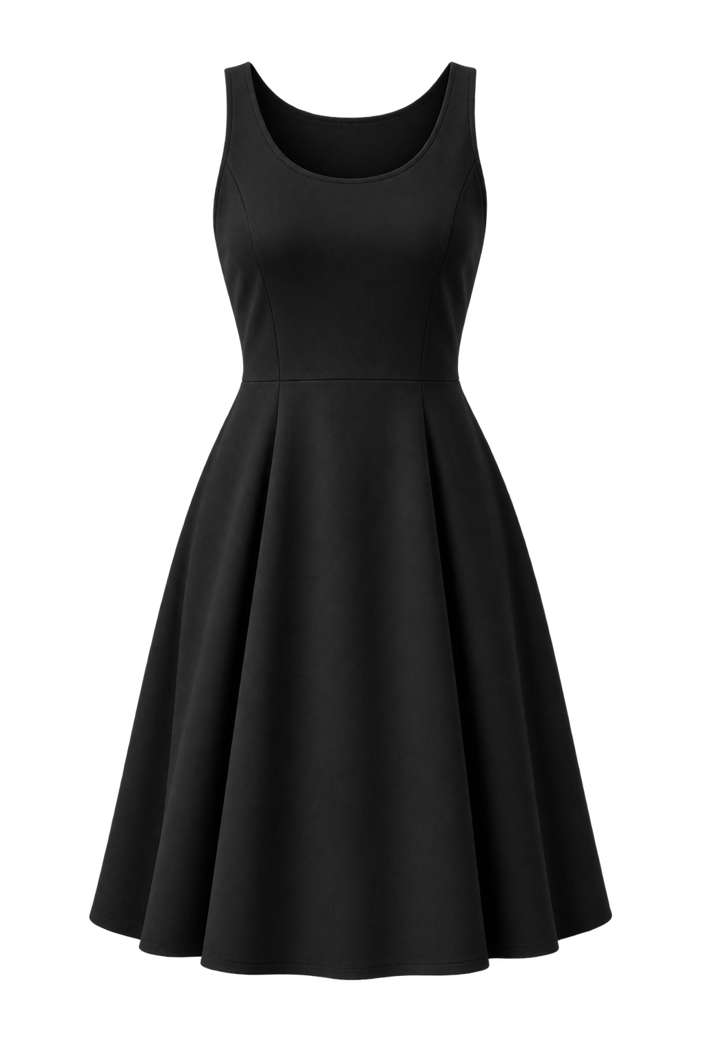 Vestido negro sin mangas